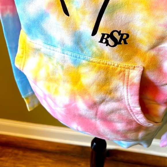BY SAMII RYAN pastel tie dyed hoodie sweatshirt with smiling daisy small xlarge - Picture 7 of 16